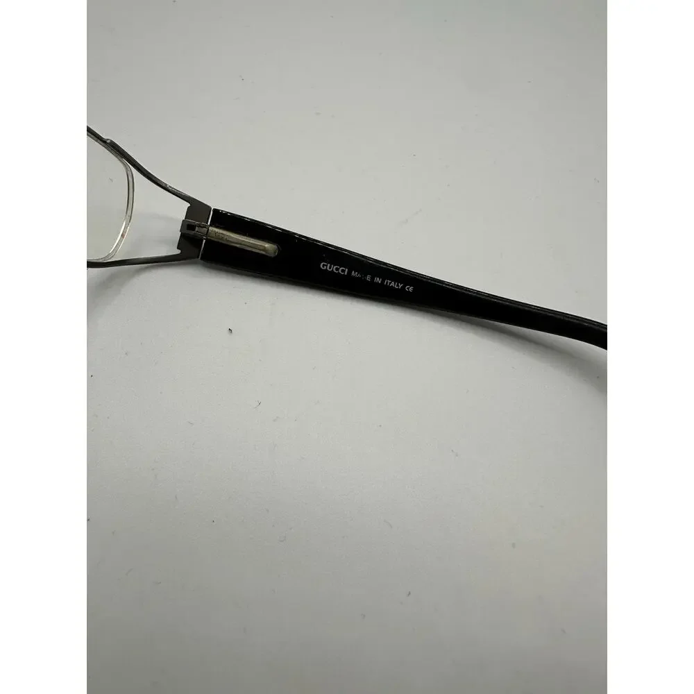 Gucci Eyeglasses Frames Only Skinny Lens W Case Fair Condition